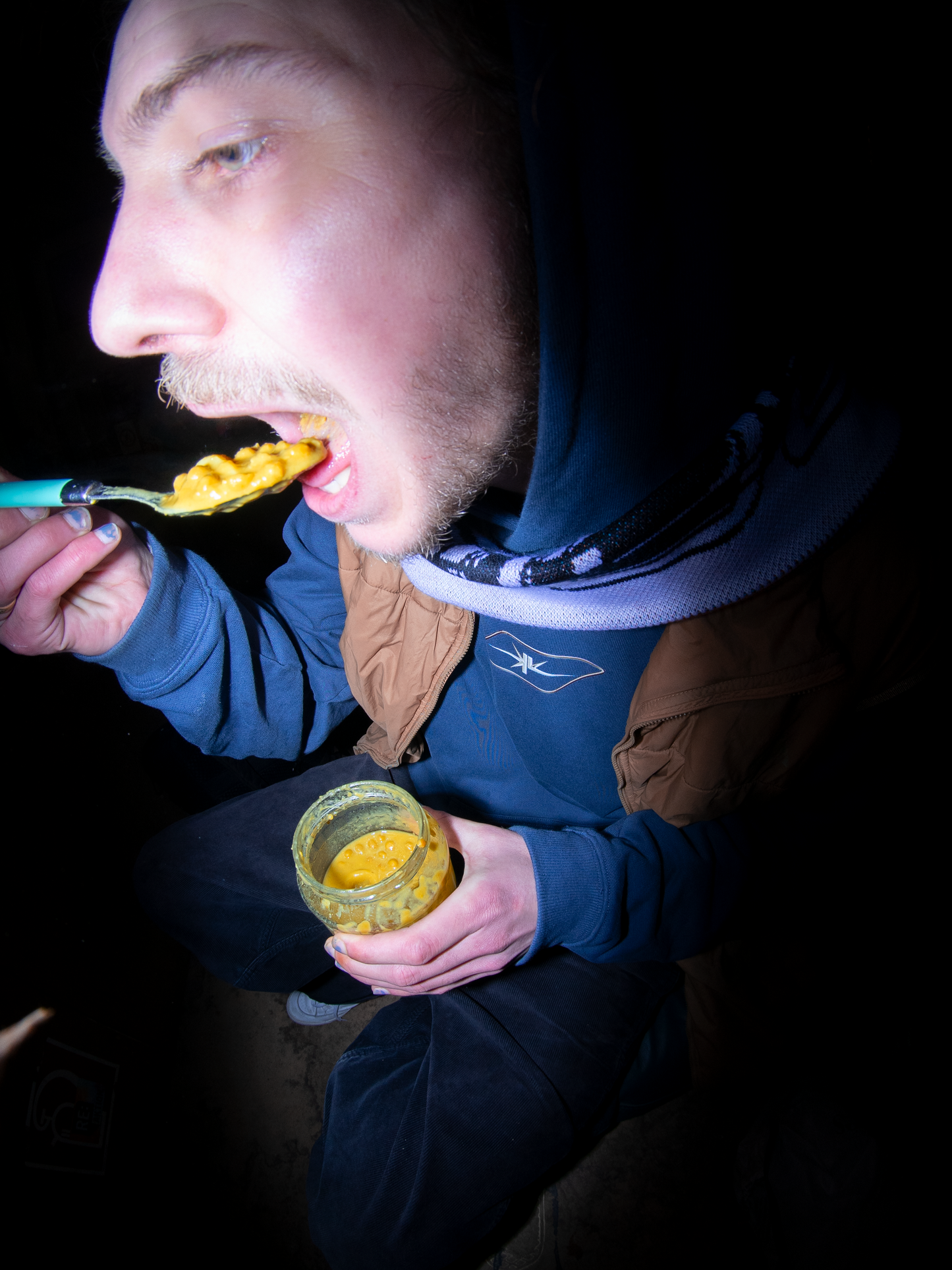 Racing Logo Hoodie Navy Blue