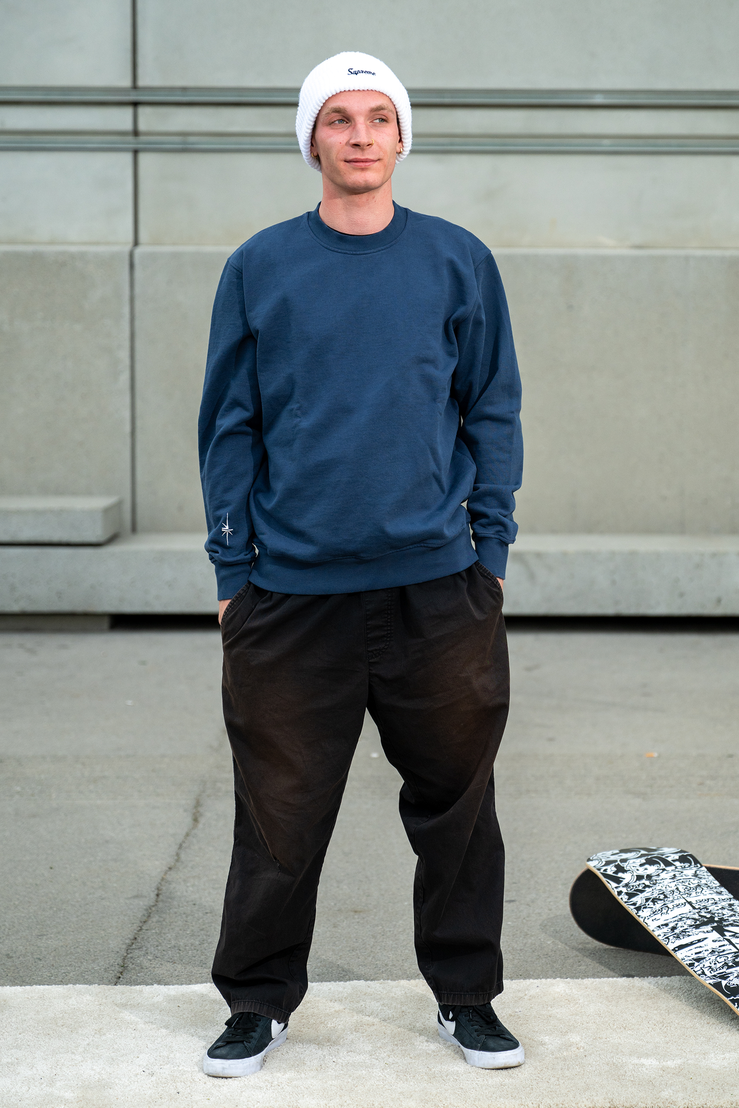 Mini Logo Crewneck navy