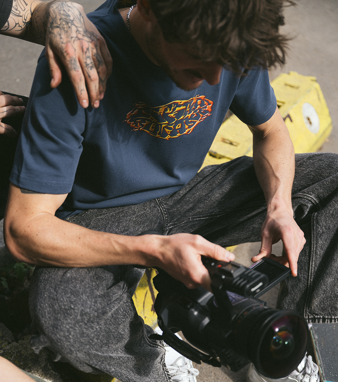 Terra.E Collab Regular Tee navy