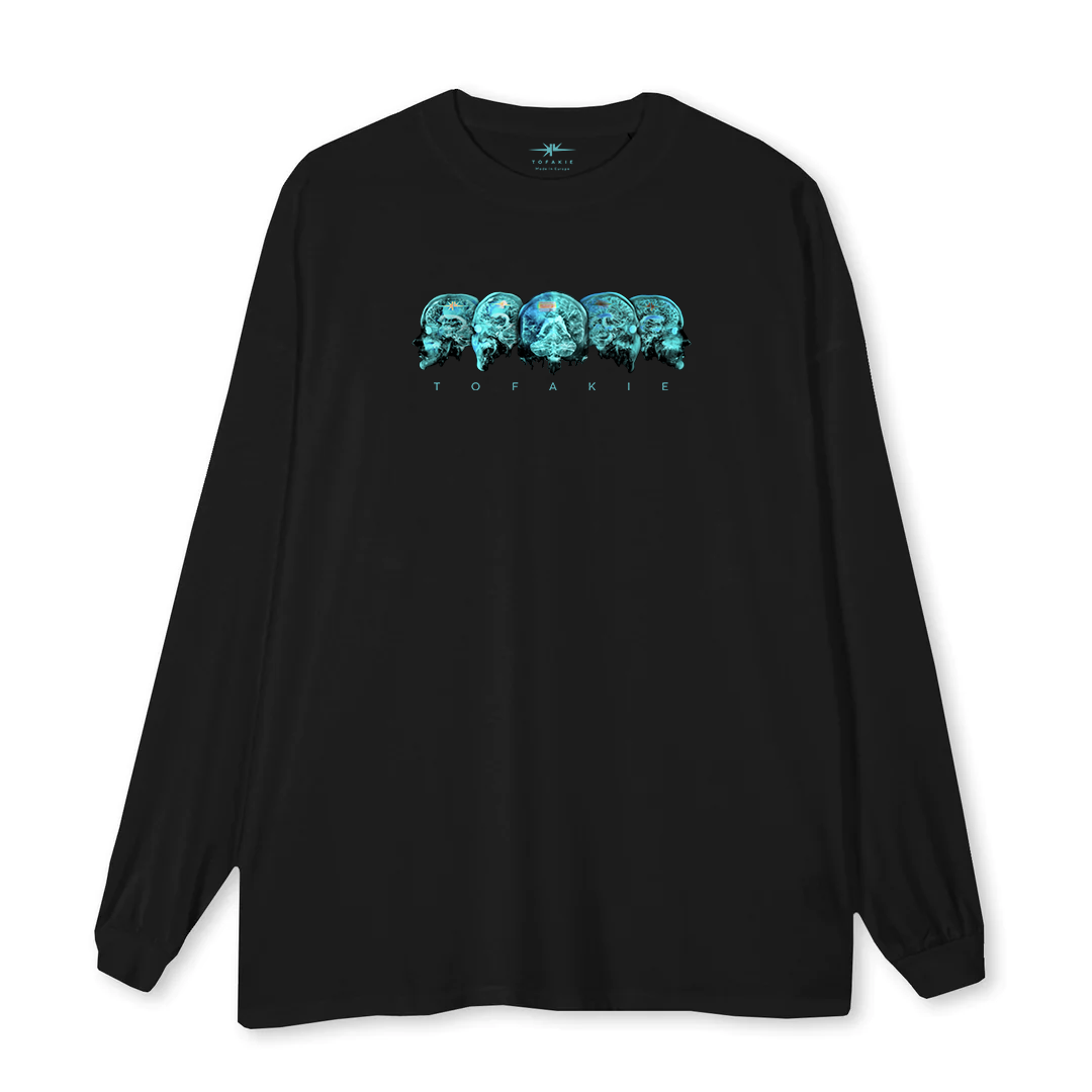 Brain Oversized Longsleeve Black