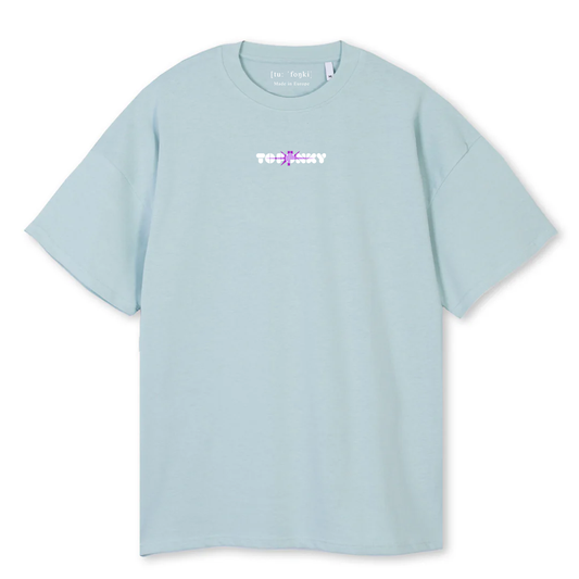 TOFONKY Oversized Tee Cold Blue